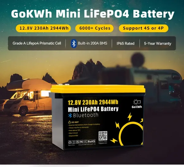SVC SVC 12.8V 230Ah LiFePO4 Battery with Bluetooth