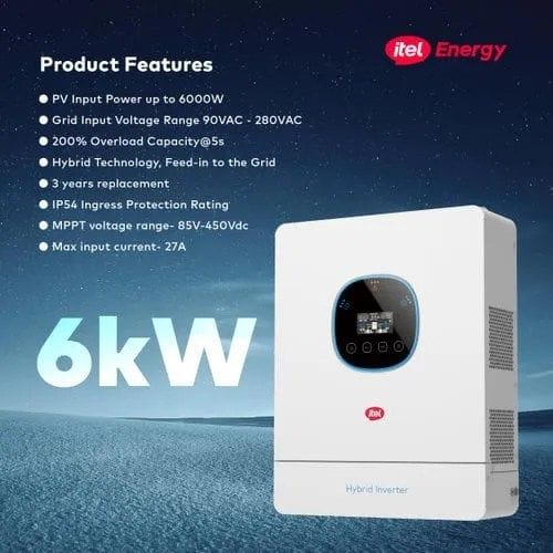 Itel Itel Hybrid Inverter 6kW 48V 1 Phase